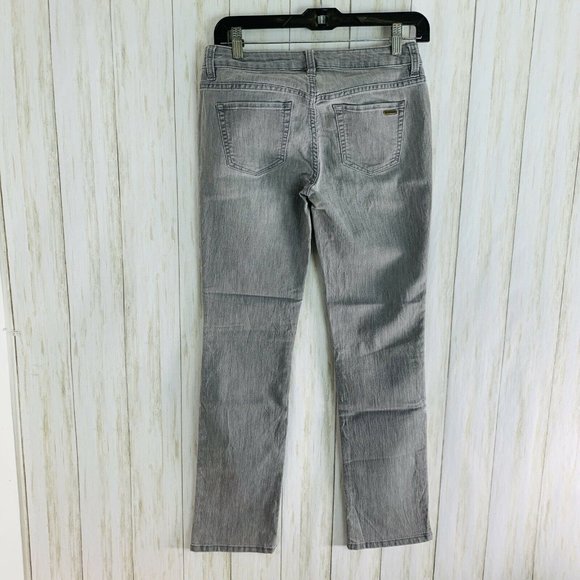 Junior Teens Jennifer Lopez Gray Straight Jeans - Picture 4 of 7